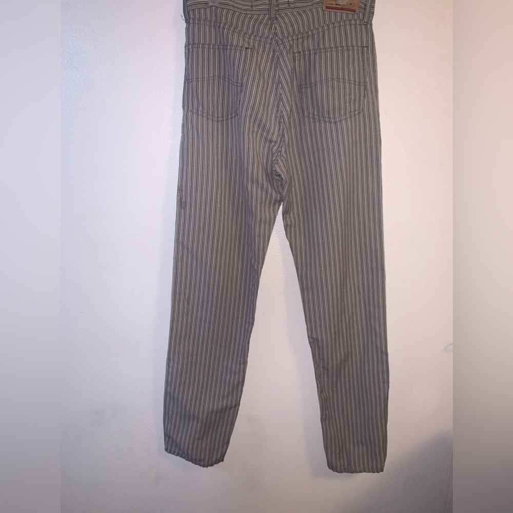 FLAW Vintage Liberto Stripe Pants Button Fly Cody Comfort Size 33/34